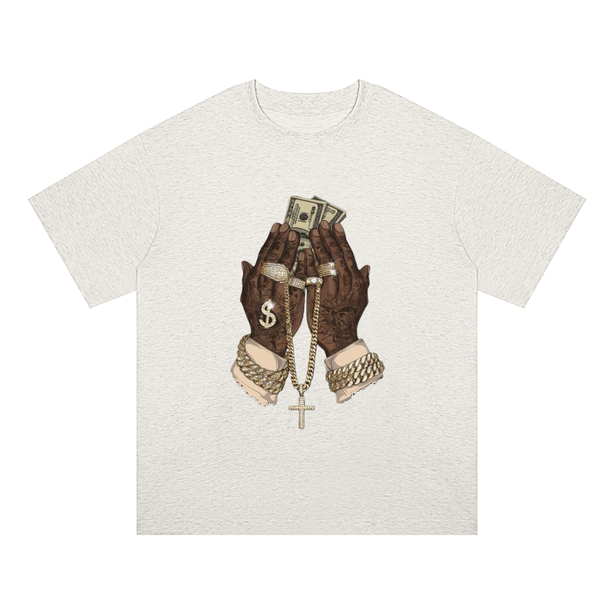 "In God We Trust/Lust" Oversized Drop Shoulder T-Shirt