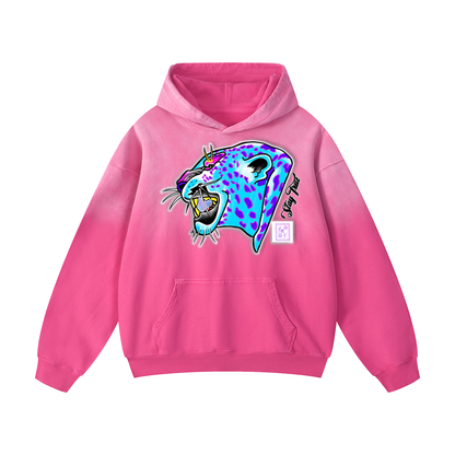 Brooklyn Zoo™ "Maneater" Heavyweight Sunfade Oversized Hoodie