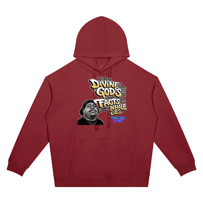 "Divine Theories" Oversized Drop Shoulder Hoodie