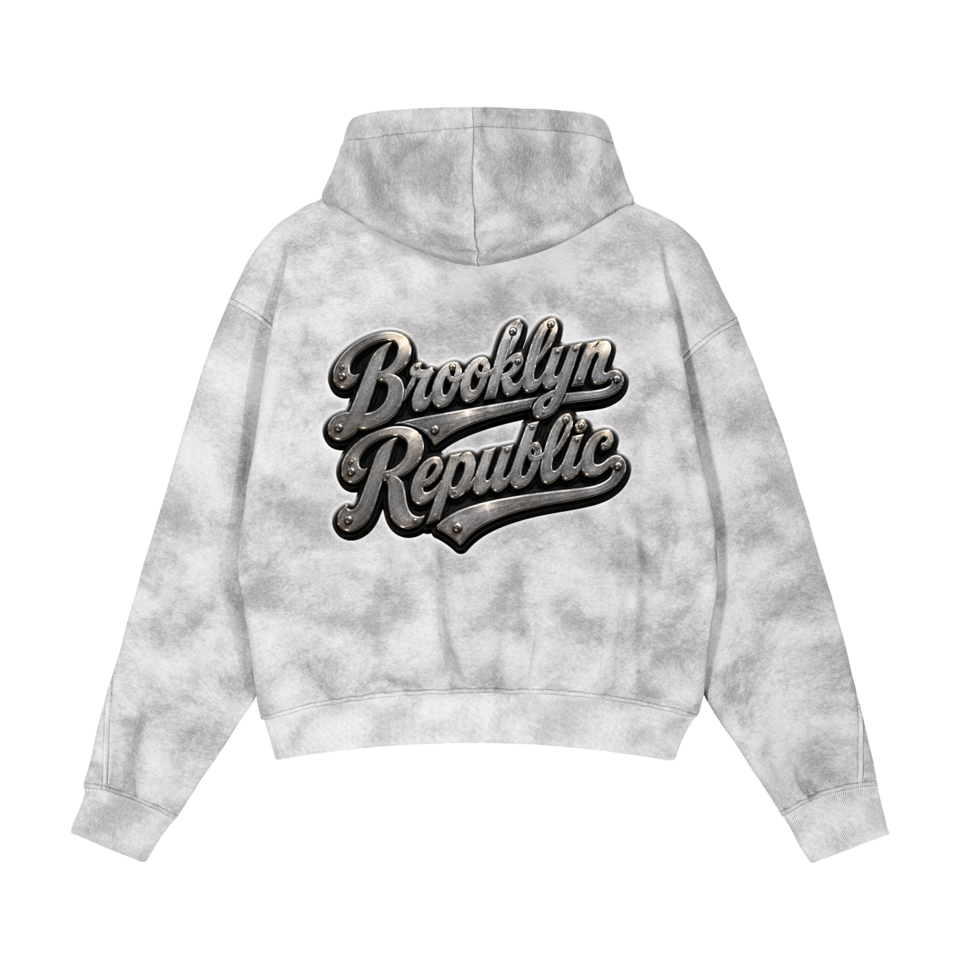 "All-Star" Dirty Washed Zip-Up Fleece Hoodie