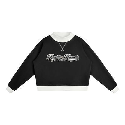 Brooklyn Republic Essentials™ Women’s Mock Neck Crewneck Sweatshirt