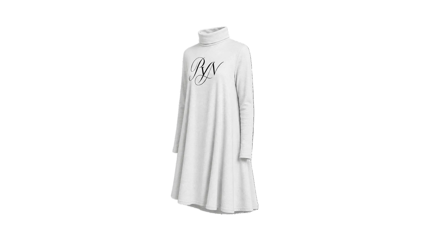 PYN™ x BKRP™ "Cut & Sew" Women's Ruffle Neck Long Sleeve