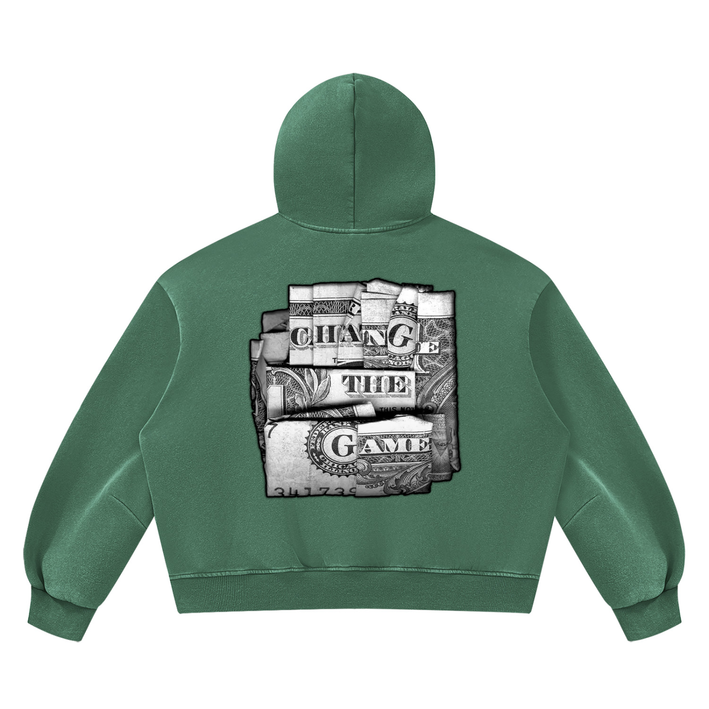 "Double Entendre" Vintage Wash Boxy Fleece Hoodie