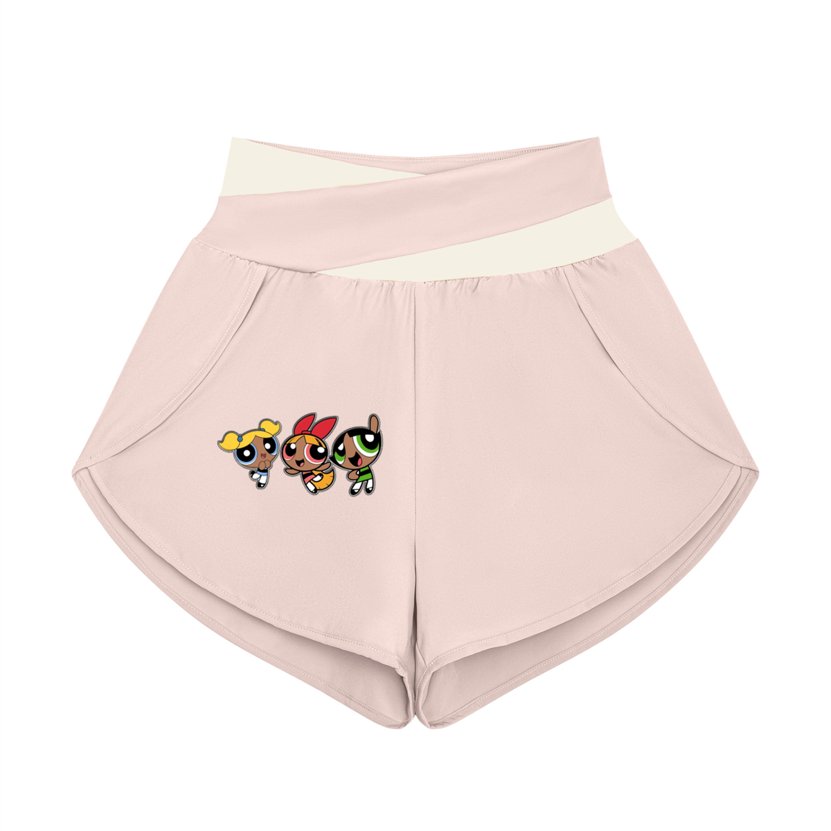 Body by Brie "Powerpuff Girls" Women's Paneled High-Waisted Yoga Set