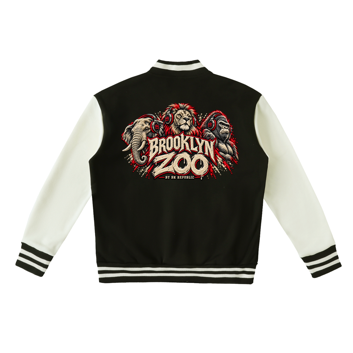 Brooklyn Zoo™ "Selina Kyle" Two-Tone Fleeced Varsity Jacket