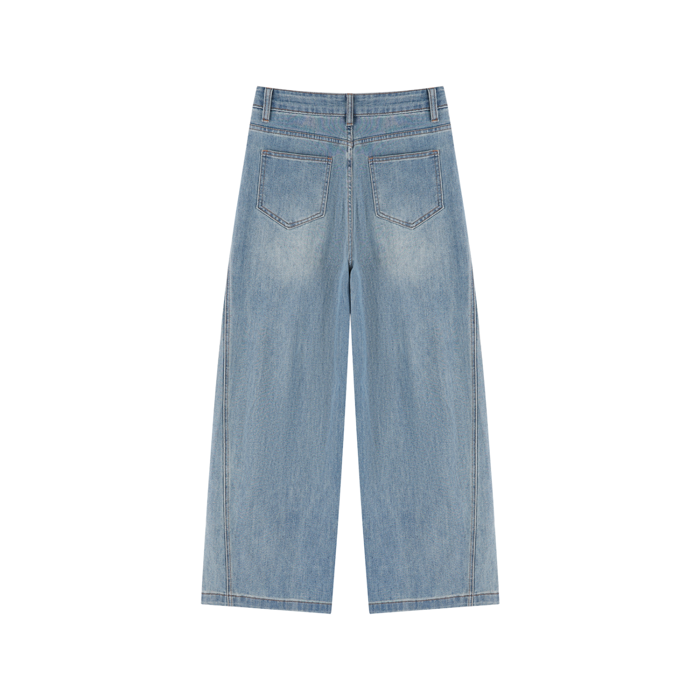"Brooklyn Republic Apparel" Women’s Vintage Wash High Rise Wide Leg Jeans