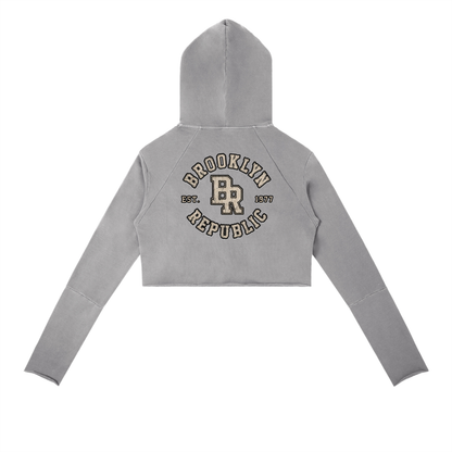 Essential Vintage Washed Raw Edge Hoodie