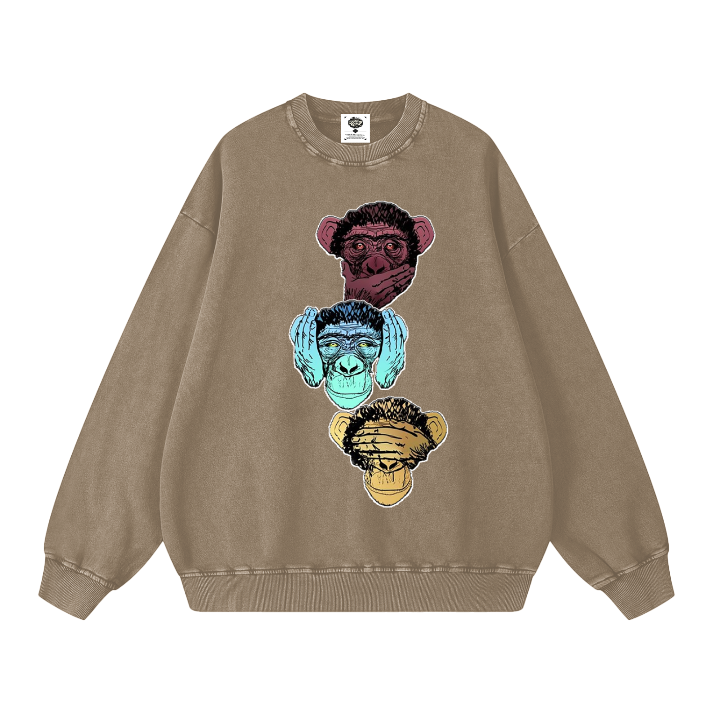 "Bootleg Theory" Snow Washed Oversized Sweatshirt