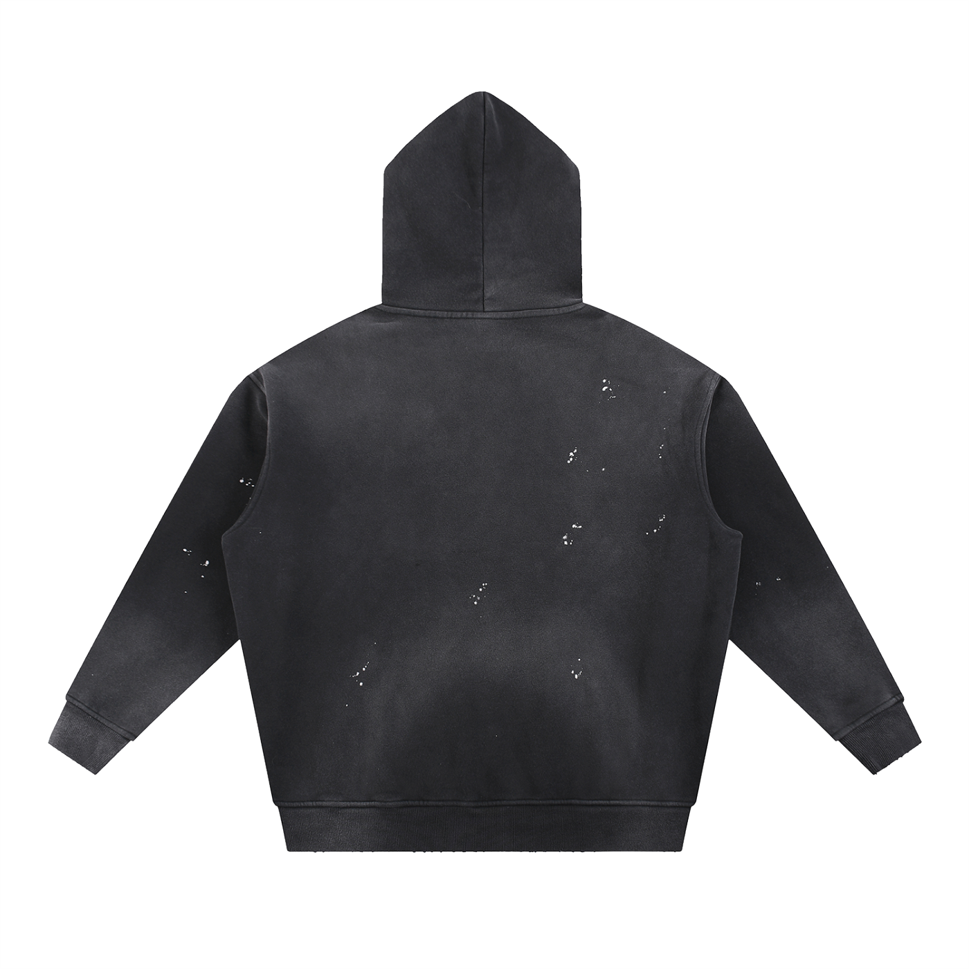 "Sparksky & Dutch" Vintage Washed Frayed Fleece Hoodie