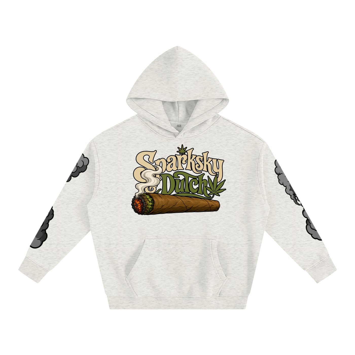 "Sparksky & Dutch" Oversize Fleeced Hoodie