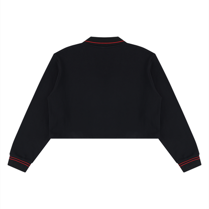 Brooklyn Republic essentials™ Women's Crop Collared Sweatshirt