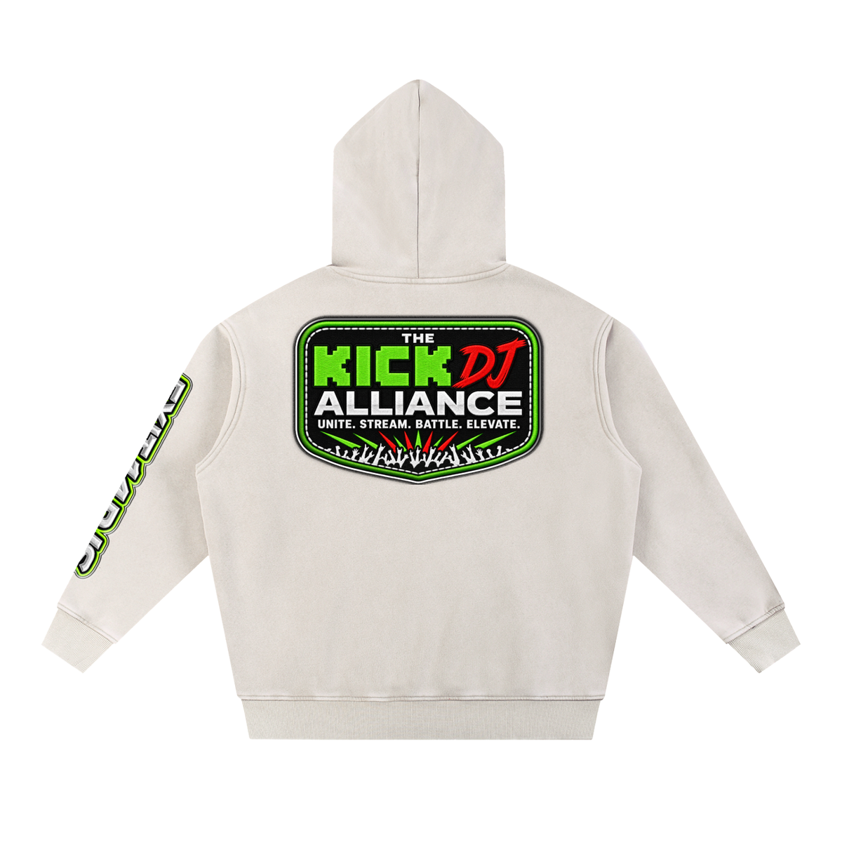 KDA™ "Exit 14" Snow Wash Fleece Oversize Hoodie