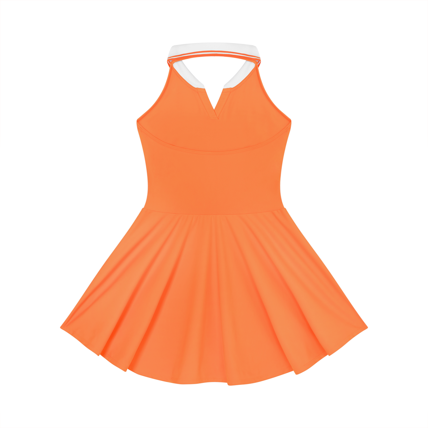"Brooklyn Republic Essentials" Women's Collared Halter A-Line Tennis Dress