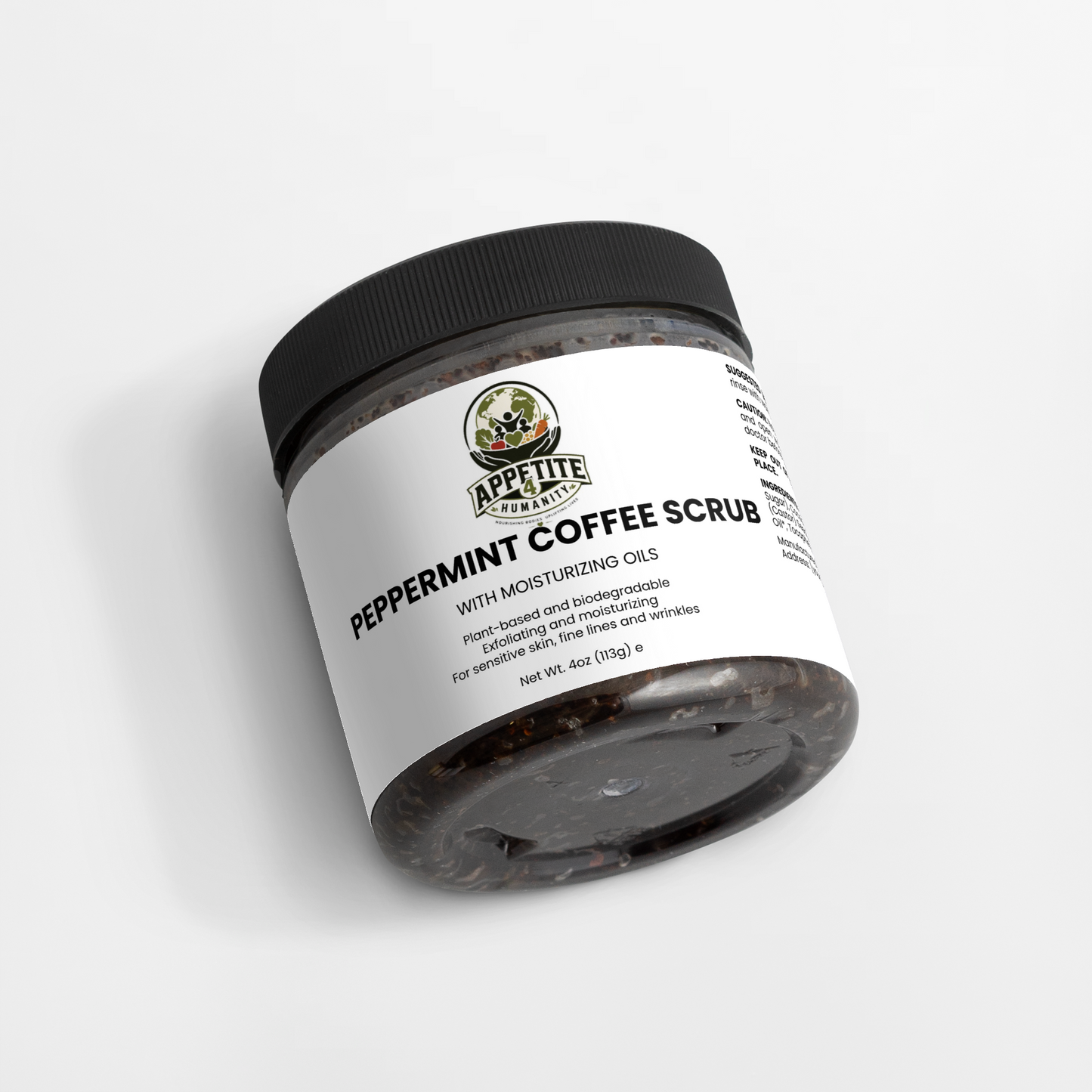 A4H™ Peppermint Coffee Scrub