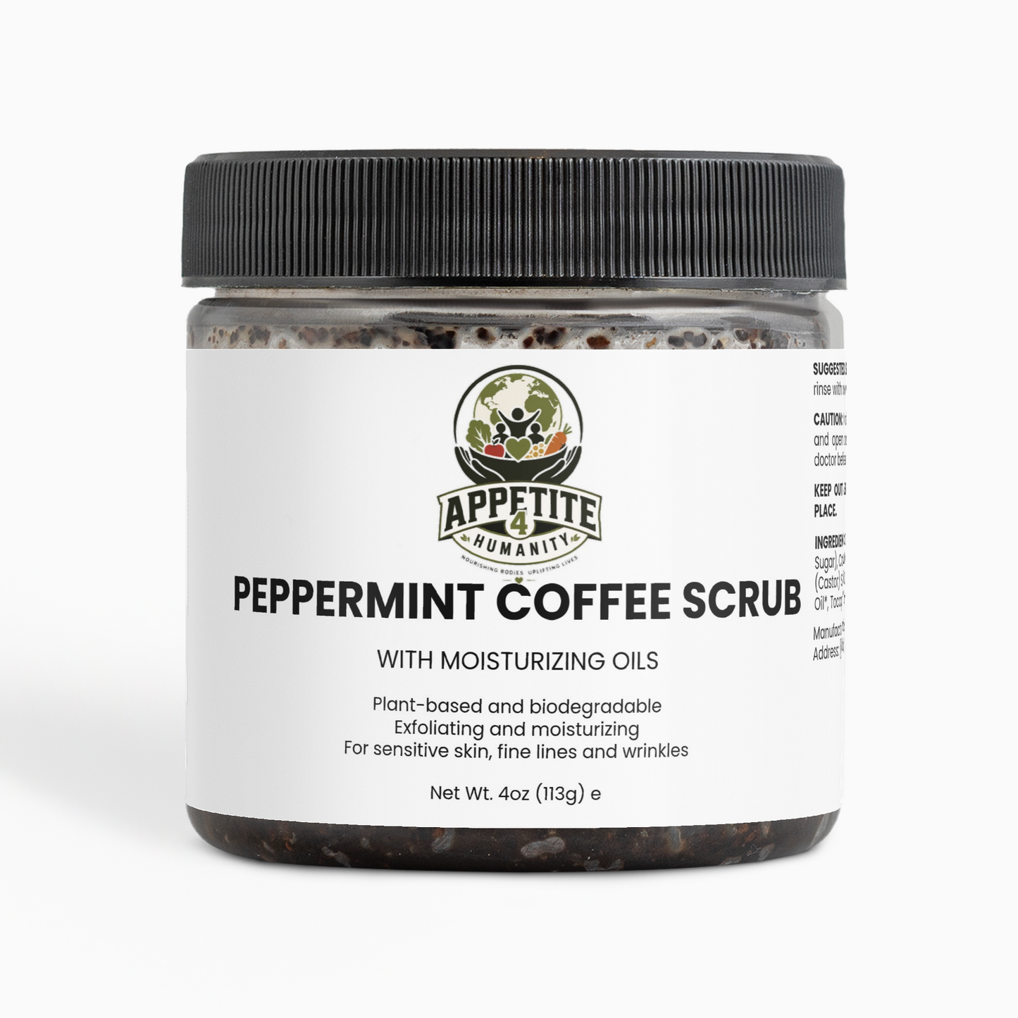 A4H™ Peppermint Coffee Scrub