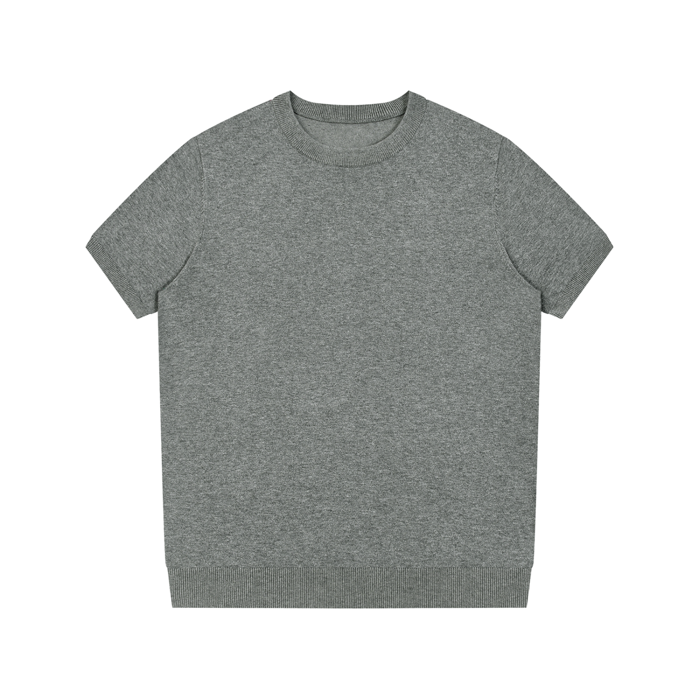 "Brooklyn Republic Essentials" Crewneck Knit T-Shirt