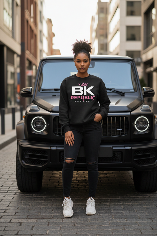 Brooklyn Republic essentials™ Women's Block Party Heavyweight Crewneck Sweatshirt