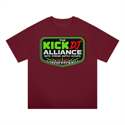 "KICK DJ Alliance" Oversized Drop Shoulder T-Shirt
