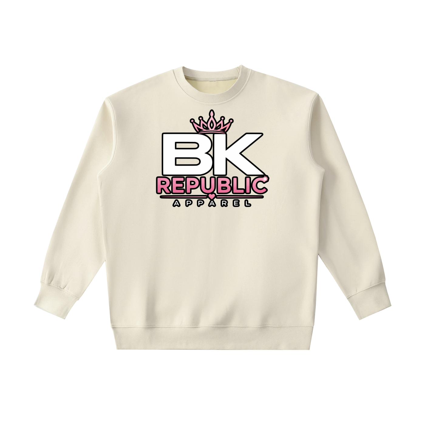 "Brooklyn Republic Essentials" Women's Block Party Heavyweight Crewneck Sweatshirt