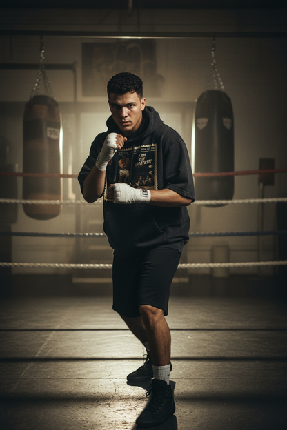 "The Greatest" Mineral Wash Short Sleeve Hoodie