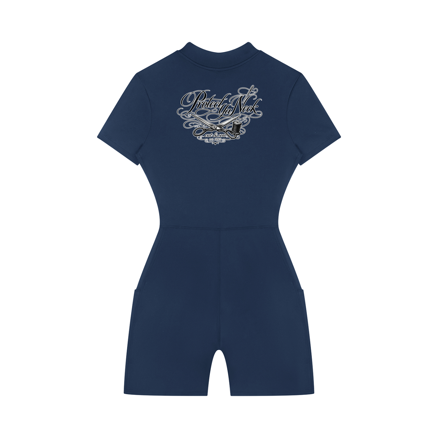 "PYN™ x BKRP™" Mathematics Women's Quarter-Zip Short Sleeve Romper