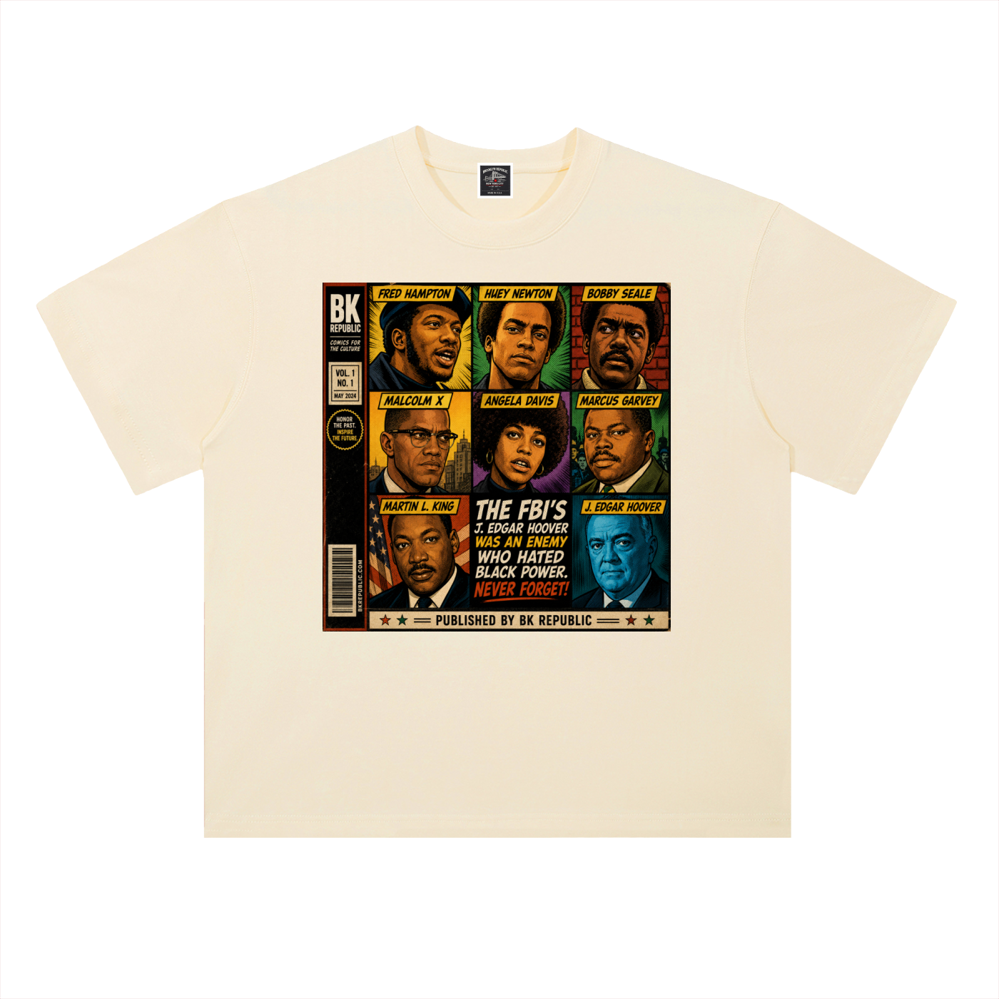 "America's Most Wanted" Heavyweight Drop Shoulder Cotton T-Shirt