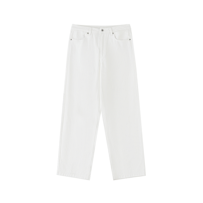 "Brooklyn Republic" Heavyweight Cotton Straight-Leg Pants