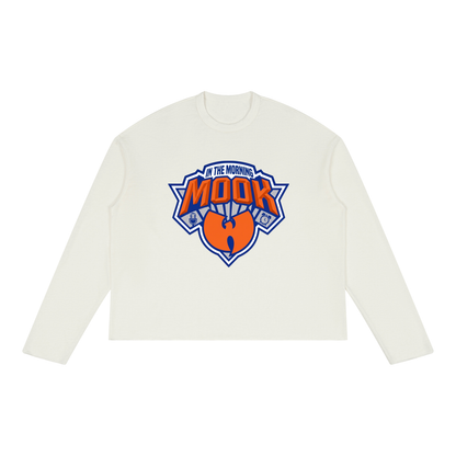 PYN™ "Mook in the Morning" Raw Edge Long Sleeve T-Shirt