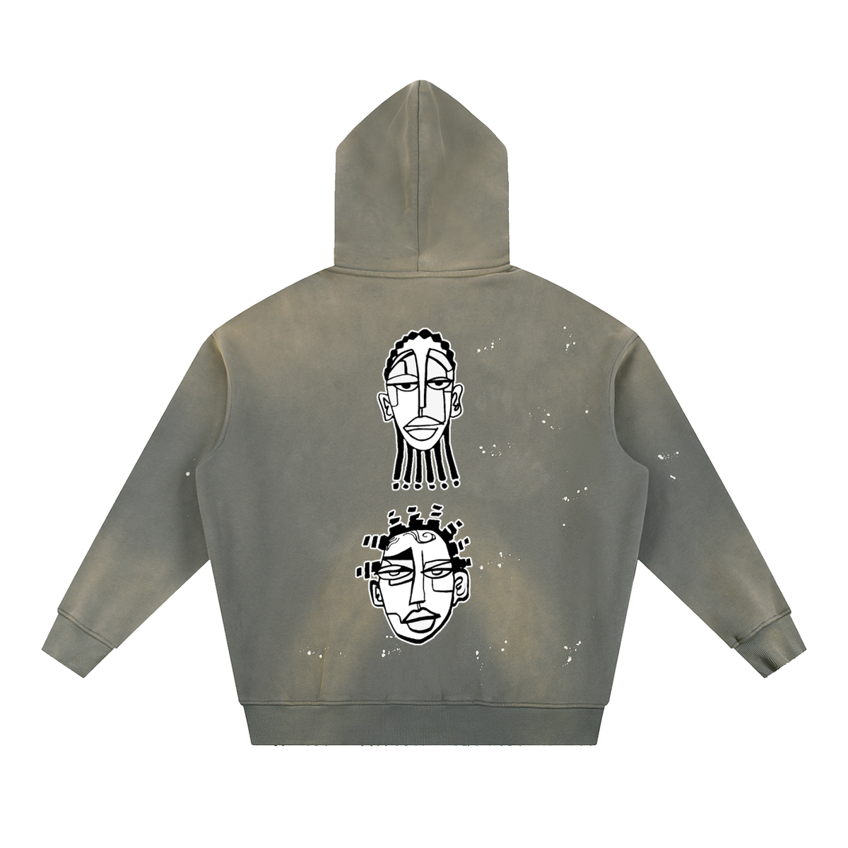 "Nappily Ever After" Vintage Washed Frayed Fleece Hoodie