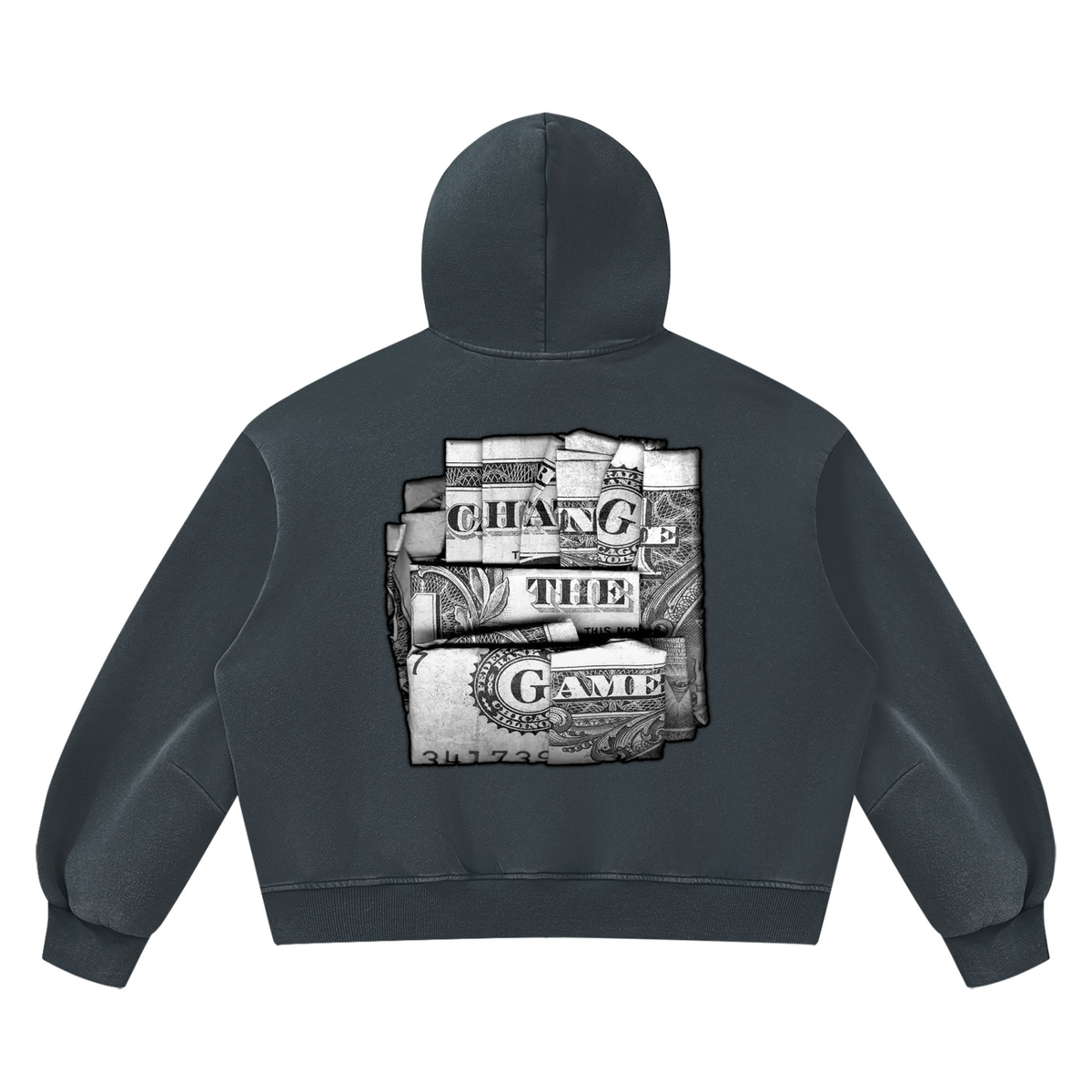 "Double Entendre" Vintage Wash Boxy Fleece Hoodie