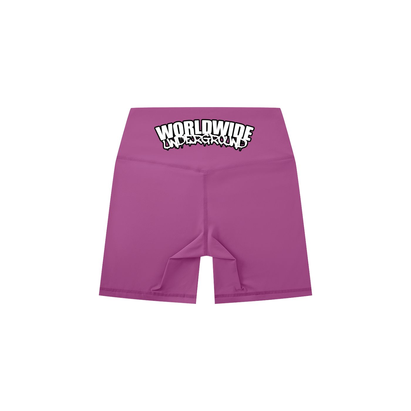 “Worldwide Underground” High-Waisted Biker Shorts