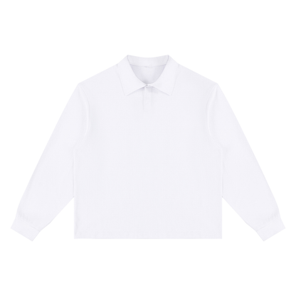 "Rebels of a Cause" Loose Long Sleeve Polo Shirt