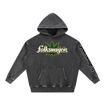 "Road Trip" Snow Wash Fleece Oversize Hoodie