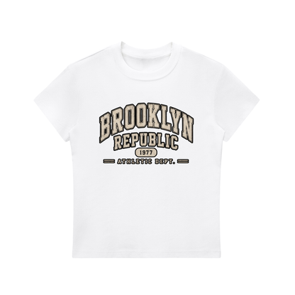"Brooklyn Republic Essentials"  Essential Bodycon Crewneck T-Shirt