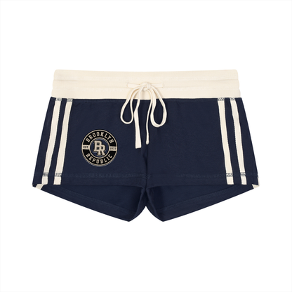 "Brooklyn Republic Essentials"  Women's Contrast Stripe Track Shorts