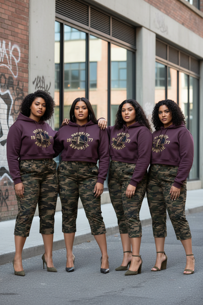 Brooklyn Republic essentials™ Women's Cropped Hoodie