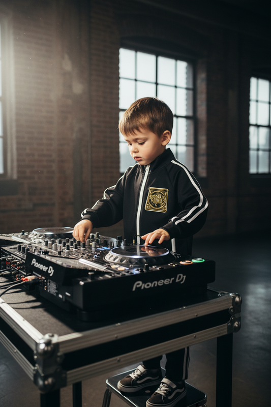 Brooklyn Republic Essentials™  "The DJ" Kids’ Contrast Tape Coach Jacket