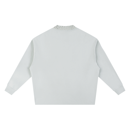 "AJ 4 BRED" Knitted Round Neck Oversize Sweatshirt