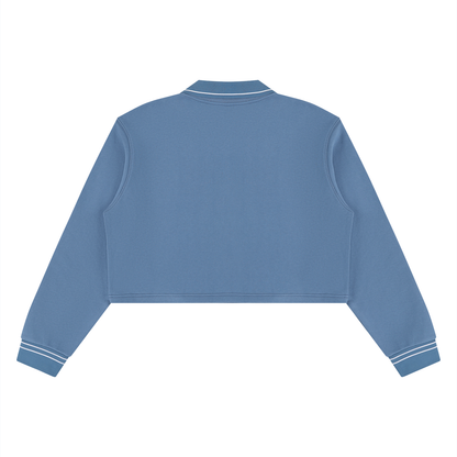 Brooklyn Republic essentials™ Women's Crop Collared Sweatshirt