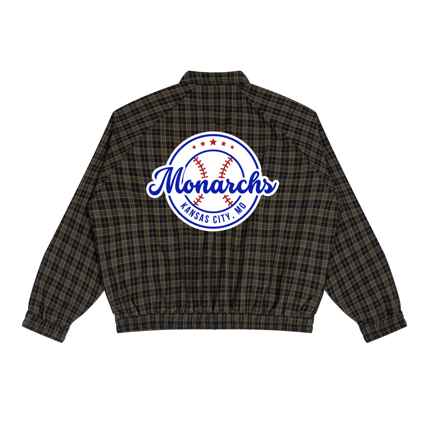 NLB™ "KC Monarchs" Plaid Full-Zip Track Set
