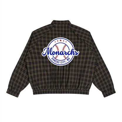 NLB™ "KC Monarchs" Plaid Full-Zip Track Set
