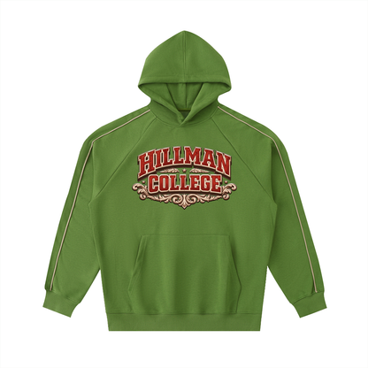 “Hillman” Contrast Piping Raglan Hoodie