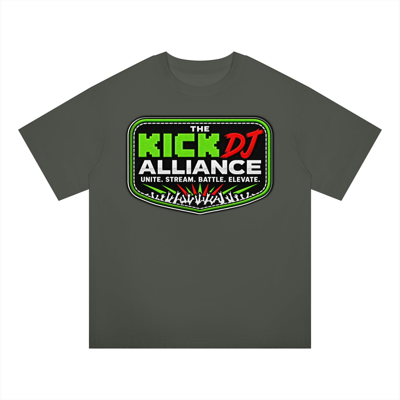 "KICK DJ Alliance" Oversized Drop Shoulder T-Shirt