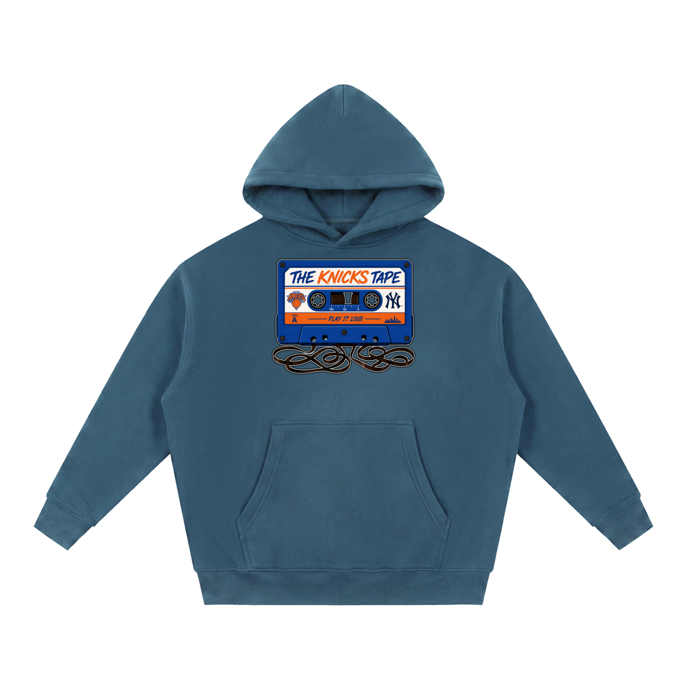 "The Knicks Tape" Oversized Boxy Fit Fleece Hoodie