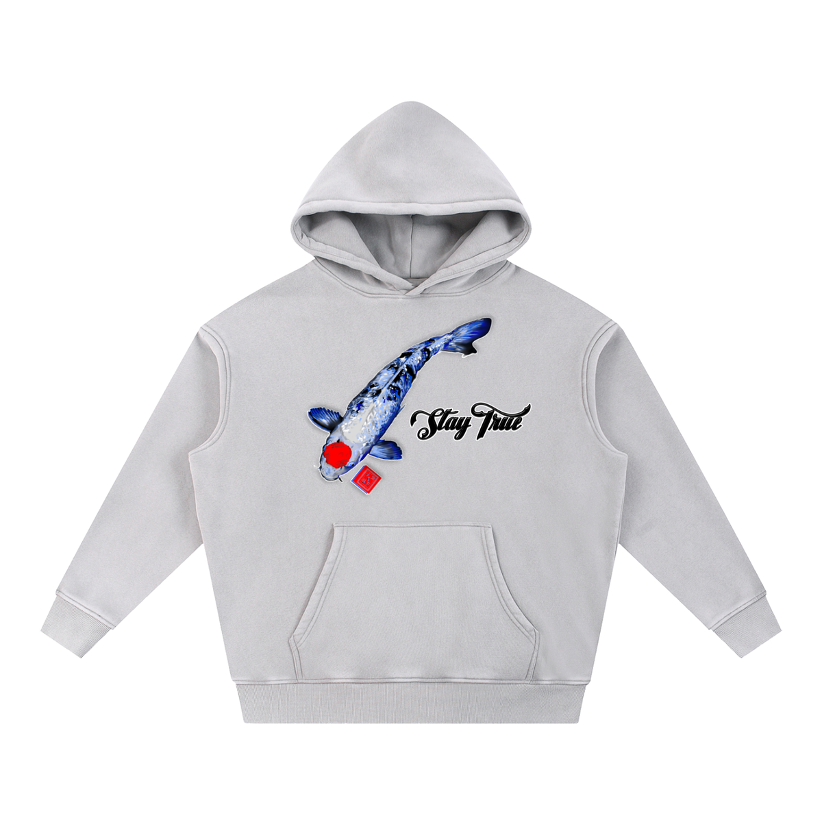 Brooklyn Zoo™ "Kingfish" Snow Wash Fleece Oversize Hoodie