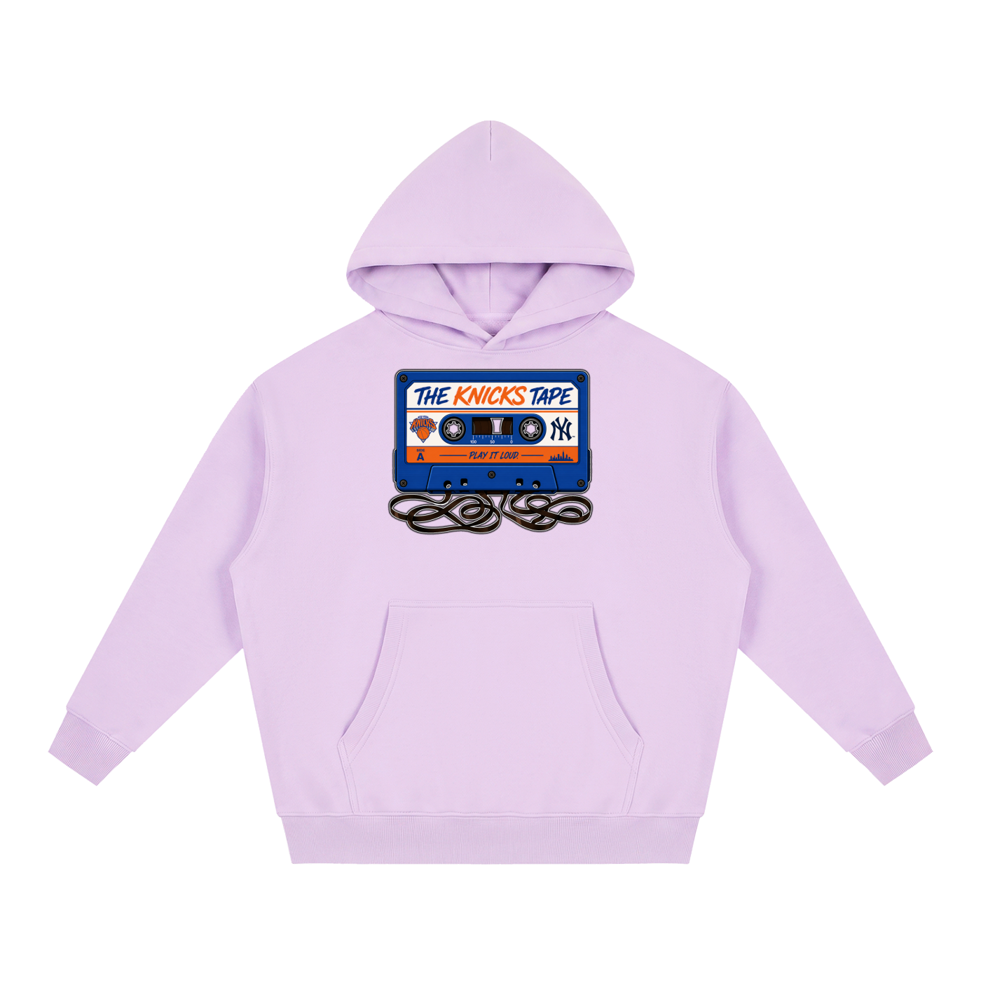 "The Knicks Tape" Oversized Boxy Fit Fleece Hoodie