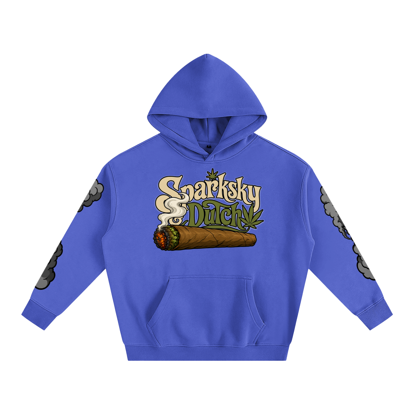 "Sparksky & Dutch" Oversize Fleeced Hoodie