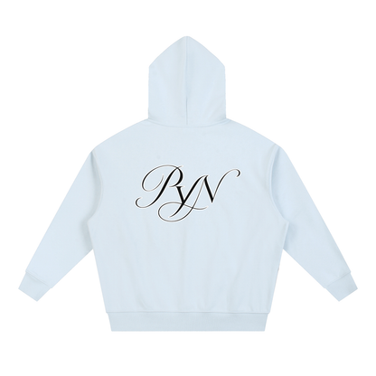 PYN™ x BKRP™ "Cut & Sew" Essential Boxy Heavyweight Drop-Shoulder Hoodie