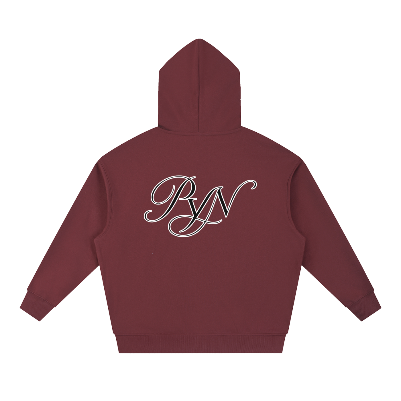 PYN™ x BKRP™ "Cut & Sew" Essential Boxy Heavyweight Drop-Shoulder Hoodie