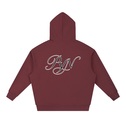 PYN™ x BKRP™ "Cut & Sew" Essential Boxy Heavyweight Drop-Shoulder Hoodie